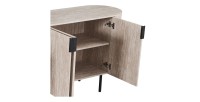 Buffet VAGOS – Coloris chêne clair – 4 portes – 200 cm – Grand bahut moderne – Rangement pratique