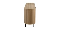 Buffet VAGOS – Coloris chêne naturel – 4 portes – 200 cm – Grand bahut moderne – Rangement spacieux