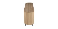 Buffet VAGOS – Coloris chêne naturel – 4 portes – 200 cm – Grand bahut moderne – Rangement spacieux