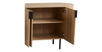 Buffet VAGOS – Coloris chêne naturel – 4 portes – 200 cm – Grand bahut moderne – Rangement spacieux