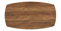 Table basse TUNIS – Coloris bois de manguier – Table basse rectangulaire 130x70 cm – MDF & métal – Design original 
