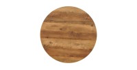 Set de 2 tables basses TUNIS – Coloris bois de manguier – MDF & métal – Style industriel et harmonieux 