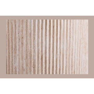 Table basse VAGOS – Coloris chêne clair – Table basse ronde Ø50 cm – MDF – Design moderne et naturel 