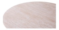 Table basse VAGOS – Coloris chêne clair – Table basse ronde Ø80 cm – MDF – Design naturel et moderne 