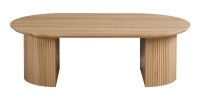Table basse VAGOS – Coloris chêne naturel – Table basse rectangulaire 120x70 cm – MDF – Design moderne et chaleureux