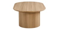 Table basse VAGOS – Coloris chêne naturel – Table basse rectangulaire 120x70 cm – MDF – Design moderne et chaleureux 