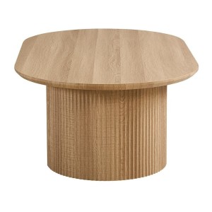 Table basse VAGOS – Coloris chêne naturel – Table basse rectangulaire 120x70 cm – MDF – Design moderne et chaleureux 