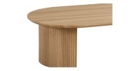 Table basse VAGOS – Coloris chêne naturel – Table basse rectangulaire 120x70 cm – MDF – Design moderne et chaleureux 