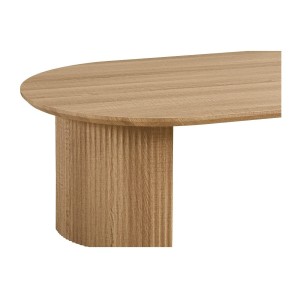 Table basse VAGOS – Coloris chêne naturel – Table basse rectangulaire 120x70 cm – MDF – Design moderne et chaleureux 