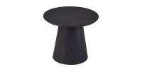 Table basse BOKOR – Coloris brun foncé – Table basse carrée 60x60 cm – MDF – Design moderne et compact 