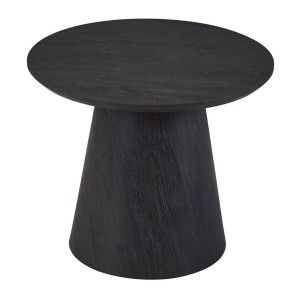 Table basse BOKOR – Coloris brun foncé – Table basse carrée 60x60 cm – MDF – Design moderne et compact 