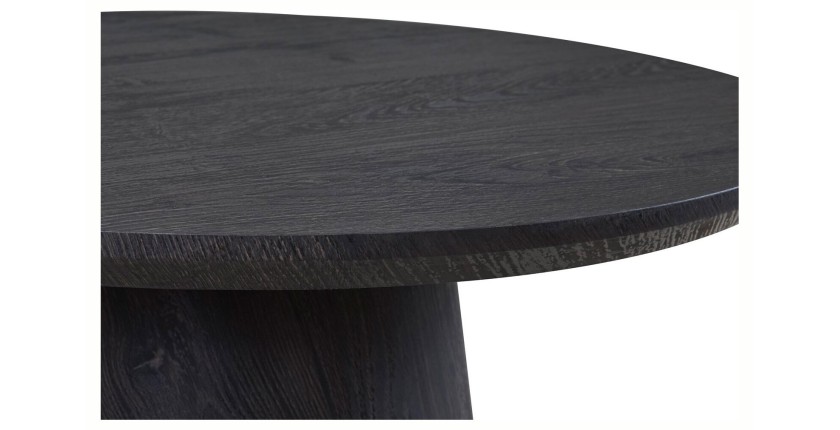 Table basse BOKOR – Coloris brun foncé – Table basse carrée 60x60 cm – MDF – Design moderne et compact 