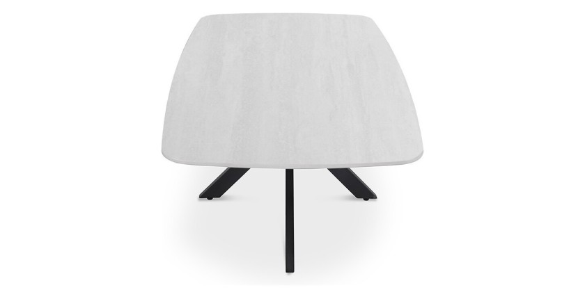 Tables basses ARVENA – Table basse rectangulaire 130x70 cm – 5 coloris pierre et marbre – Design contemporain 