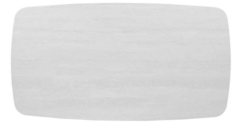 Tables basses ARVENA – Table basse rectangulaire 130x70 cm – 5 coloris pierre et marbre – Design contemporain 