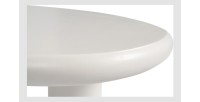 Table basse TARAVI – Table basse rectangulaire 120x70 cm – Finition ciment blanc – Design contemporain et épuré 