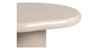 Table basse TARAVI – Table basse carrée 50x50 cm – Finition ciment beige – Design contemporain compact 