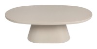Table basse TARAVI – Table basse rectangulaire 120x70 cm – Finition ciment beige – Design contemporain et naturel 