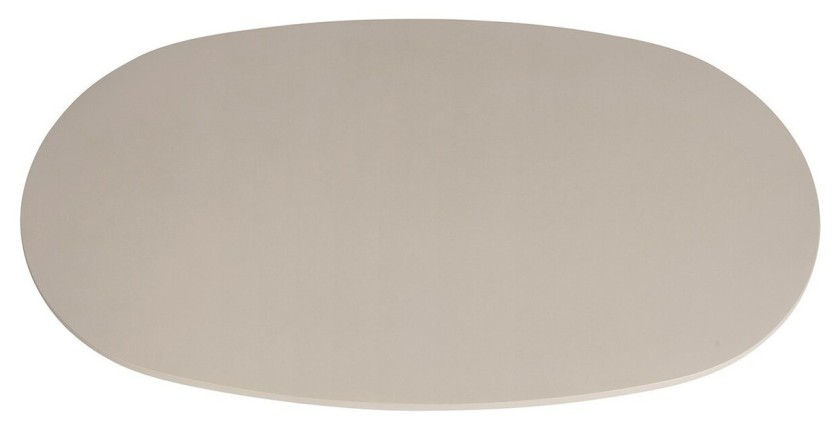 Table basse TARAVI – Table basse rectangulaire 120x70 cm – Finition ciment beige – Design contemporain et naturel 