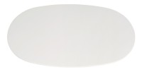 Table basse TARAVI – Table basse rectangulaire 120x70 cm – Finition ciment blanc – Style moderne et lumineux 