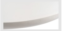 Table basse TARAVI – Table basse rectangulaire 120x70 cm – Finition ciment blanc – Style moderne et lumineux 