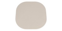 Table basse TARAVI – Table basse ronde Ø55 cm – Finition ciment beige – Design minéral doux et contemporain 