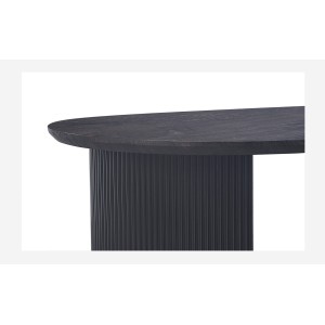 Table basse VAGOS – Coloris brun foncé – Table basse rectangulaire 120x70 cm – MDF – Design contemporain