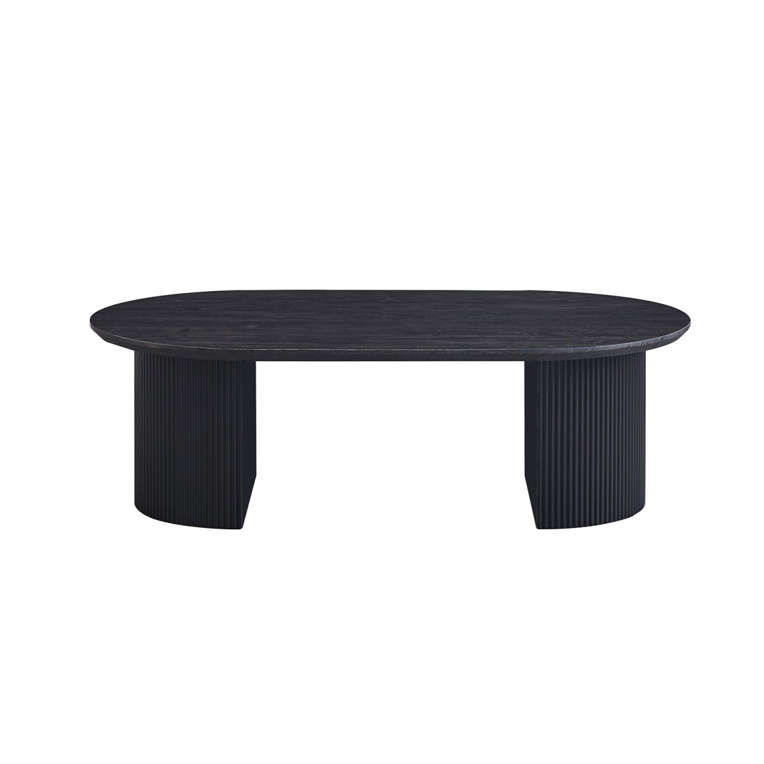 Table basse VAGOS – Coloris brun foncé – Table basse rectangulaire 120x70 cm – MDF – Design contemporain