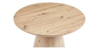 Ronde salontafel collectie TIGNES - Decoratieve dennenlook - D80 x H47 cm