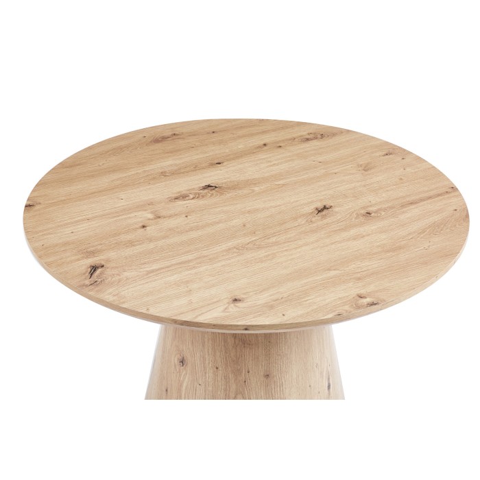 Ronde salontafel collectie TIGNES – Decor met pijnboomeffect – D80 x H47 cm
