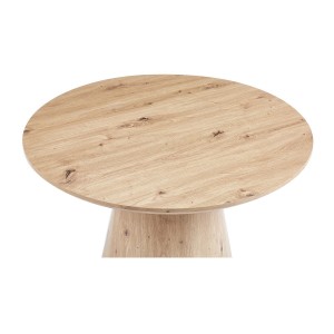 Ronde salontafel collectie TIGNES - Decoratieve dennenlook - D80 x H47 cm