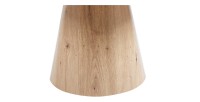 Ronde salontafel collectie TIGNES - Decoratieve dennenlook - D80 x H47 cm