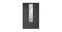 Armario TOM – 3 puertas – Color gris antracita – Armario + estantes – L120 cm – Diseño