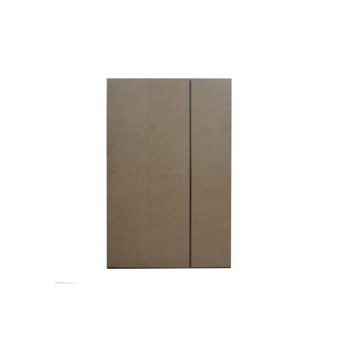 Kast TOM - 3 deuren - Kleur antracietgrijs - Kledingkast + planken - L120 cm - Design