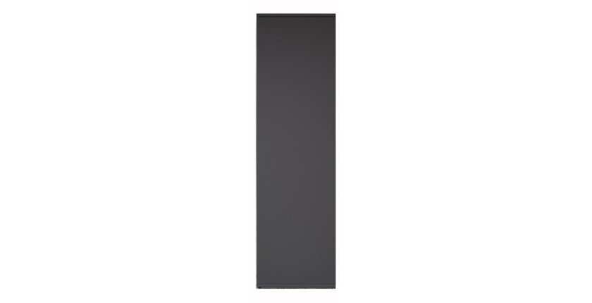 Armoire TOM – 4 portes avec miroirs – Coloris gris anthracite – L160 cm – Design moderne et grand rangement