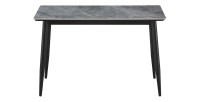 Table à manger GRANVIA – 120x70 cm – Effet ardoise – Structure métal – Design compact et moderne 