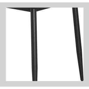 Table à manger GRANVIA – 120x70 cm – Effet ardoise – Structure métal – Design compact et moderne 