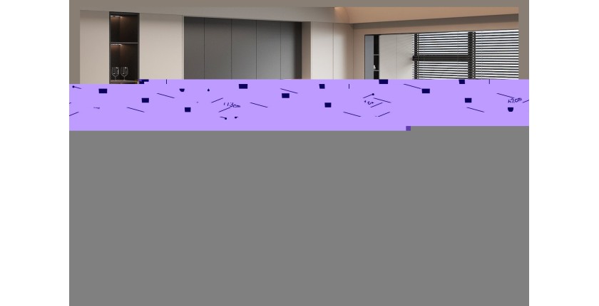 Table à manger GRANVIA – 120x70 cm – Effet ardoise – Structure métal – Design compact et moderne 