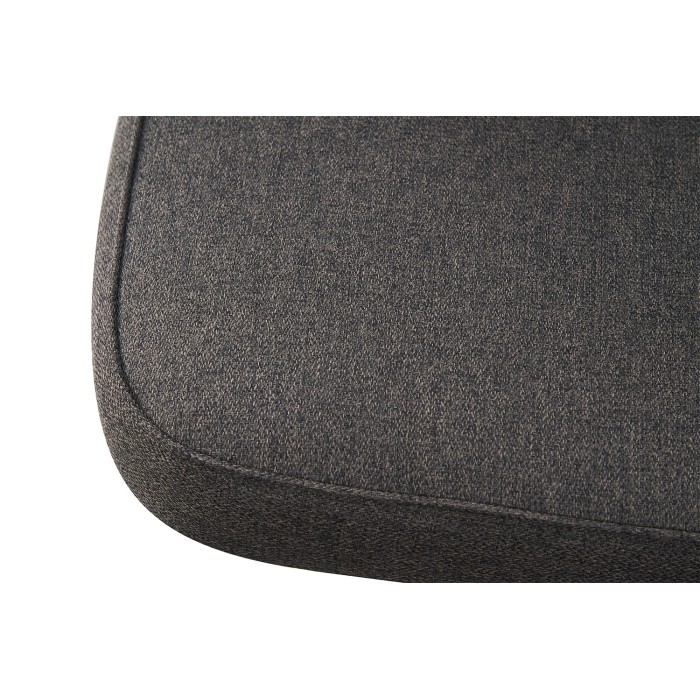 Ensemble table et 4 chaises ORBENA – Coloris gris mat – Table 100x100 cm – Design moderne et compact 