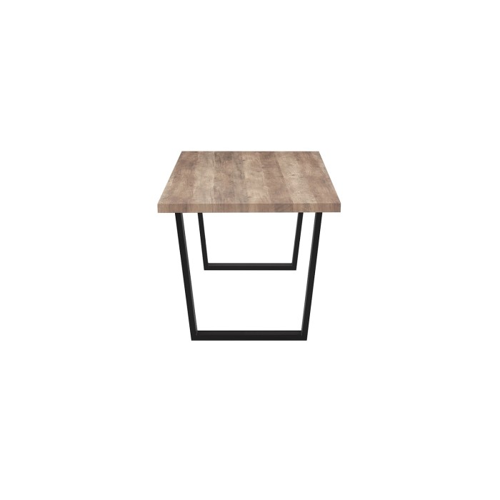 Table à manger ALTONIA – 180x90 cm – Effet bois de manguier – Pieds métal – Design industriel et chaleureux 