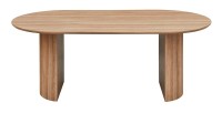 Table à manger VAGOS – 200x100 cm – Coloris chêne vieilli – Plateau MDF  – Design moderne et robuste 