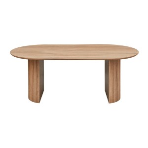 Table à manger VAGOS – 200x100 cm – Coloris chêne vieilli – Plateau MDF  – Design moderne et robuste 