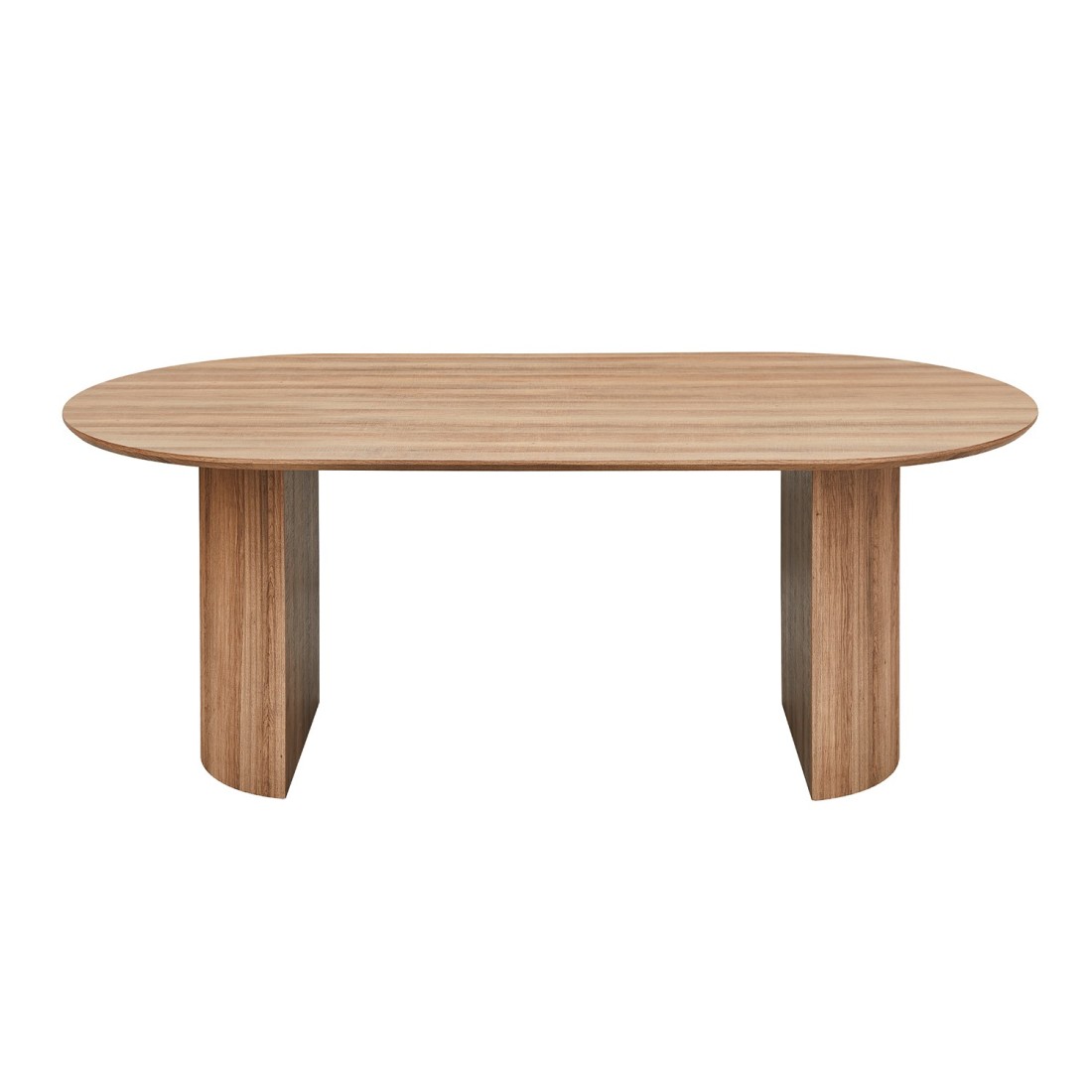 Table à manger VAGOS – 200x100 cm – Coloris chêne vieilli – Plateau MDF  – Design moderne et robuste 