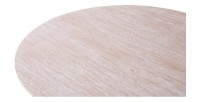 Table à manger VAGOS – 200x100 cm – Coloris travertin – Plateau MDF – Design contemporain élégant 