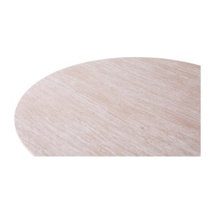 Table à manger VAGOS – 200x100 cm – Coloris travertin – Plateau MDF – Design contemporain élégant 