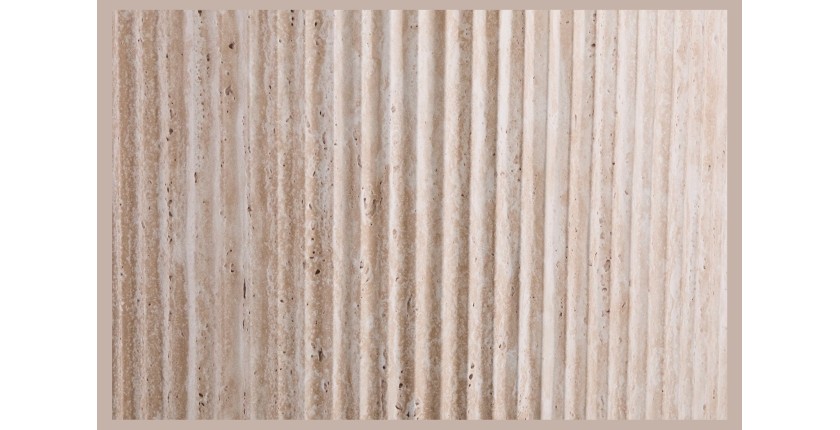 Table à manger VAGOS – 200x100 cm – Coloris travertin – Plateau MDF – Design contemporain élégant 