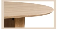 Table à manger VAGOS – 200x100 cm – Coloris chêne naturel – Plateau MDF 3D – Design contemporain et chaleureux 