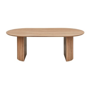 Table à manger VAGOS – 220x110 cm – Coloris chêne vieilli – Plateau MDF  – Design contemporain spacieux 
