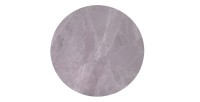 Table à manger ronde ARVENA – 110 cm – Plateau en pierre frittée – Coloris gris – Design contemporain et robuste 
