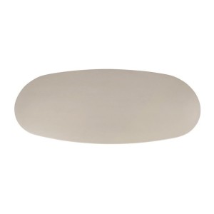 Table à manger TARAVI – 220 cm – Design béton – Coloris ciment beige – Plateau et pieds en MDF 