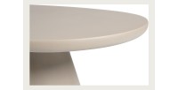 Table à manger TARAVI – 220 cm – Design béton – Coloris ciment beige – Plateau et pieds en MDF 